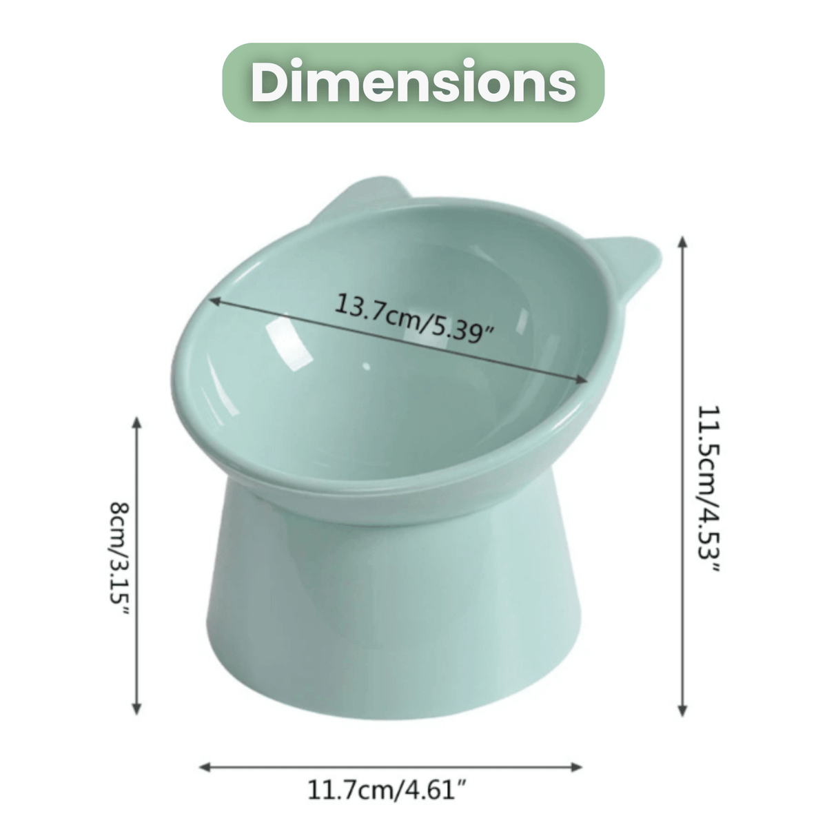 Raised Pet Food Bowl – FeedGuard™