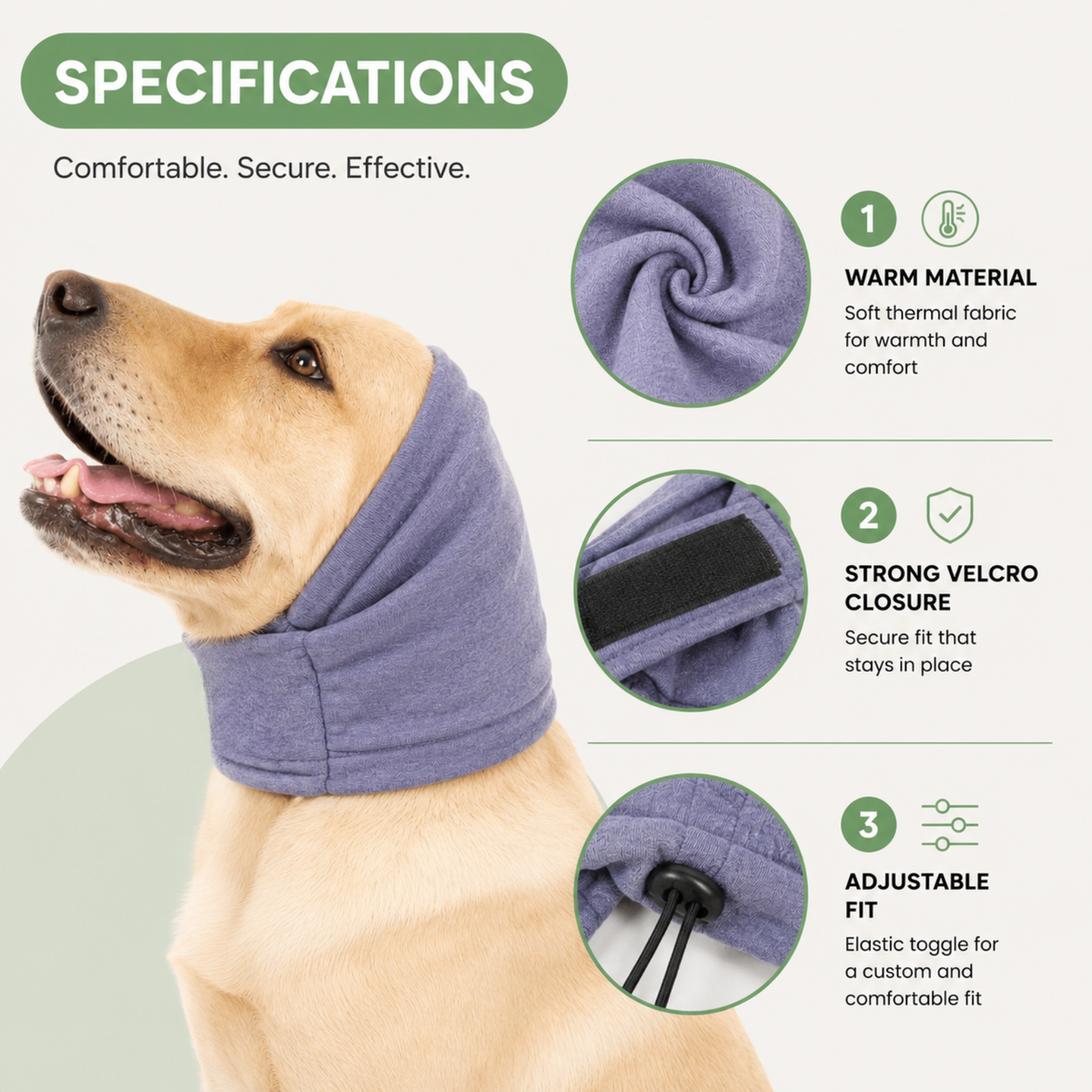Calming Dog Ear Protectors for Thunder & Fireworks – CarePro™
