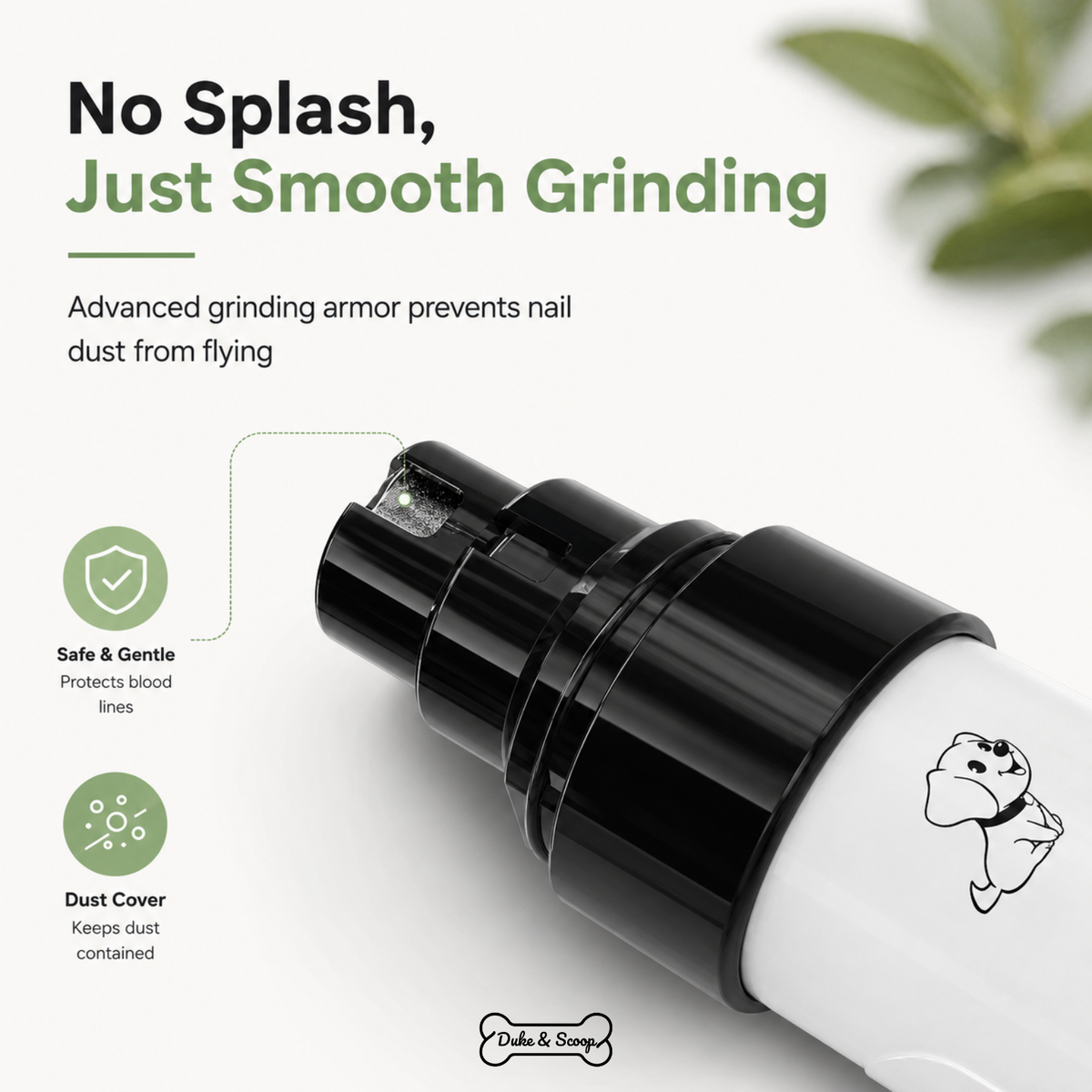 Quiet Electric Pet Nail Grinder – PawGuard™