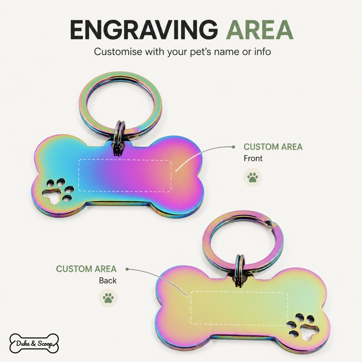 Personalised Stainless Steel Pet ID Tag for Dogs – GuardFresh™