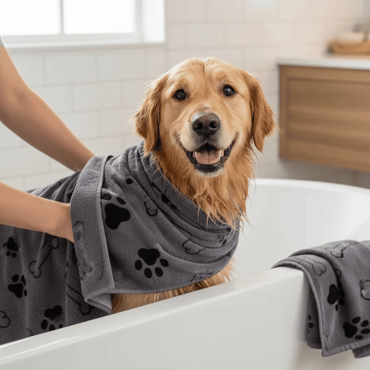 Microfiber Dog Drying Towels – 2 Pack – ComfortLuxe™