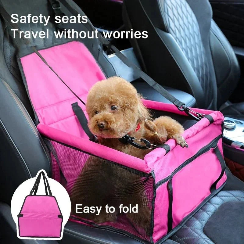 Foldable Pet Car Seat for Dogs & Cats – TravelWorks™
