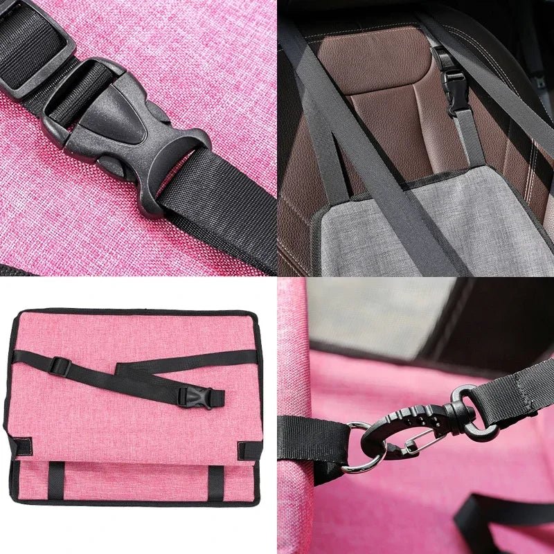 Foldable Pet Car Seat for Dogs & Cats – TravelWorks™