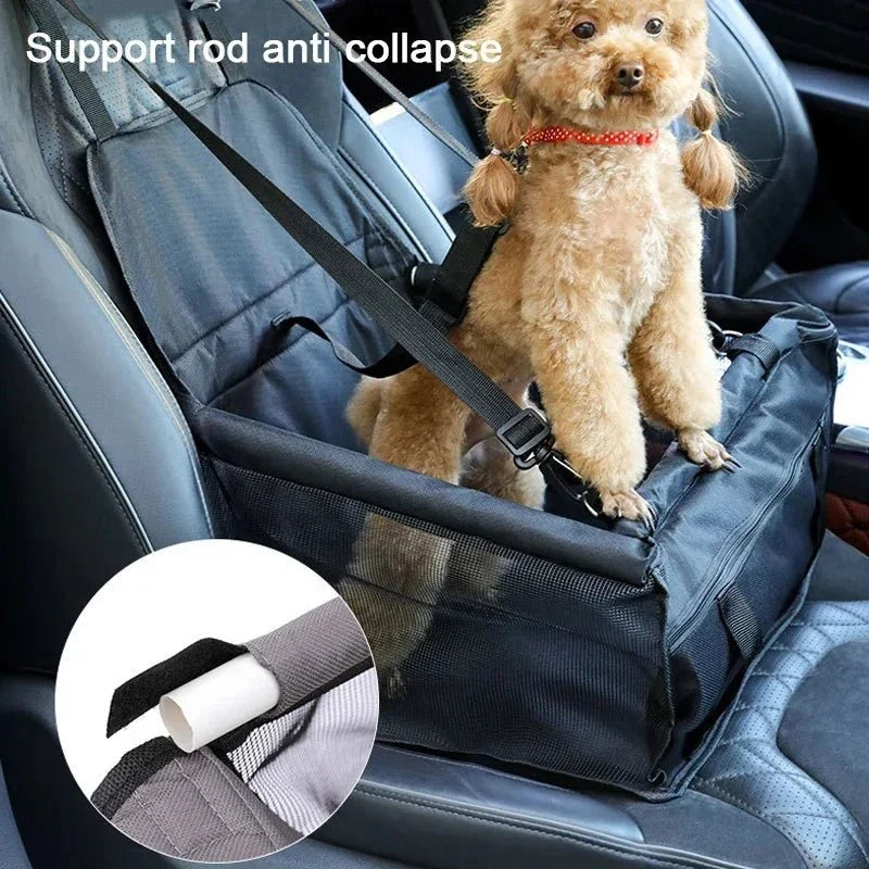 Foldable Pet Car Seat for Dogs & Cats – TravelWorks™
