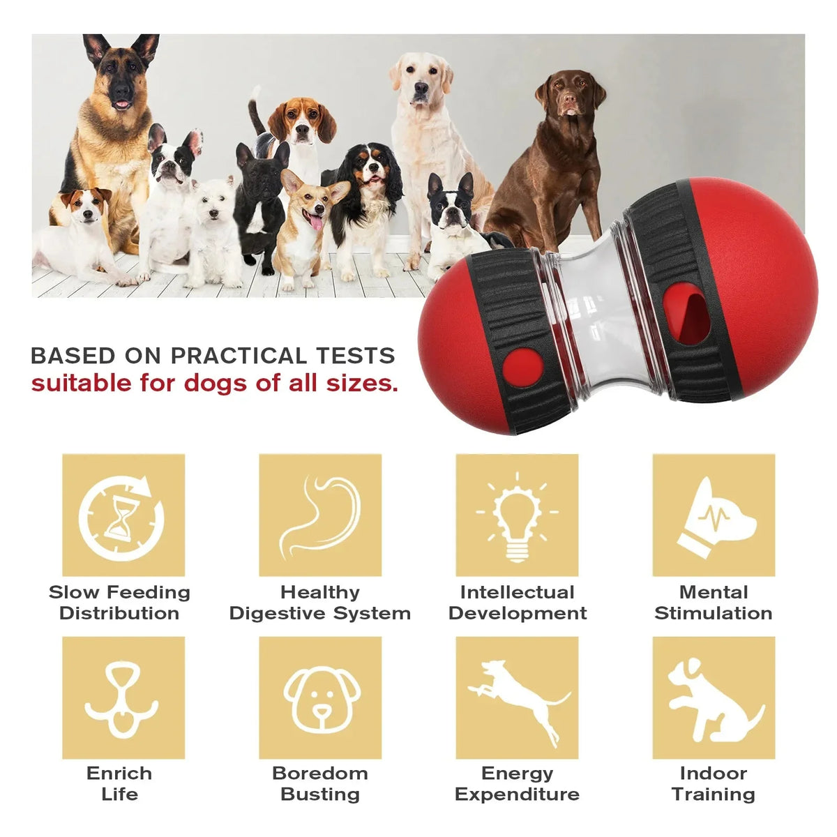 Interactive Slow Feeder Funnel Ball for Dogs – NourishPath™