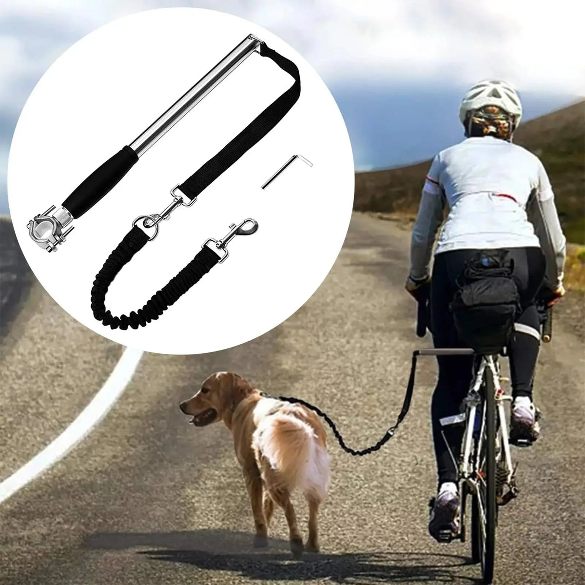 Hands-Free Bike Dog Leash – PawEase™