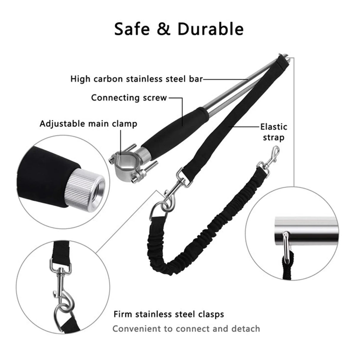 Hands-Free Bike Dog Leash – PawEase™