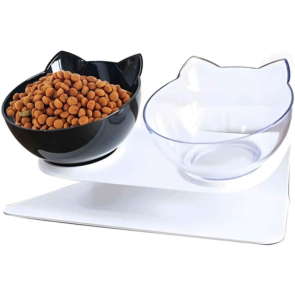 Raised Double Cat Food Bowl – FeastSelect™