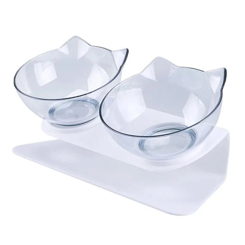 Raised Double Cat Food Bowl – FeastSelect™