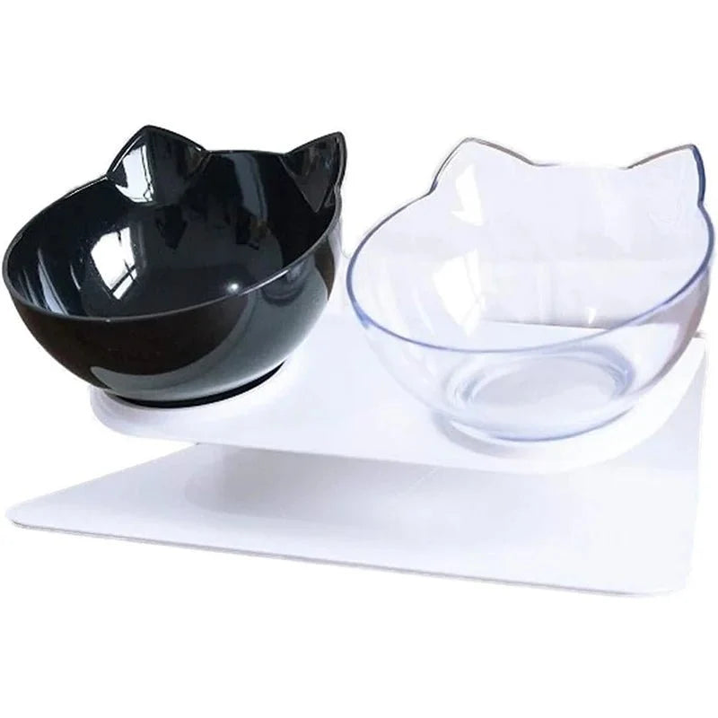 Raised Double Cat Food Bowl – FeastSelect™