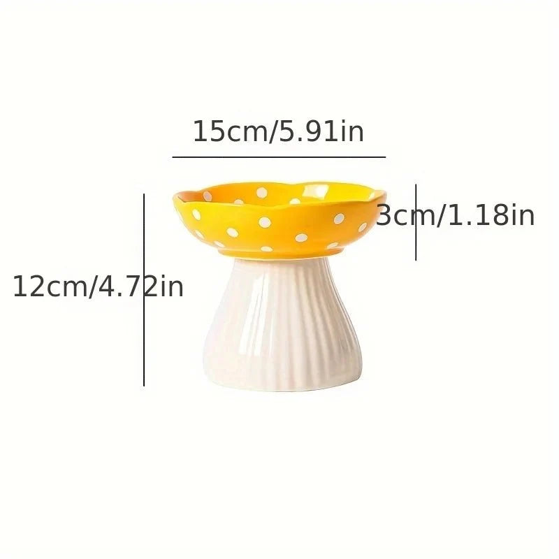Raised Ceramic Cat Food Bowl – MealDaily™