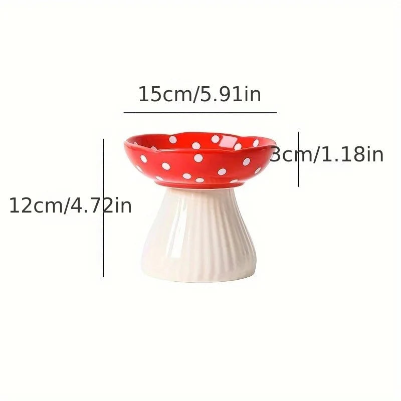 Raised Ceramic Cat Food Bowl – MealDaily™