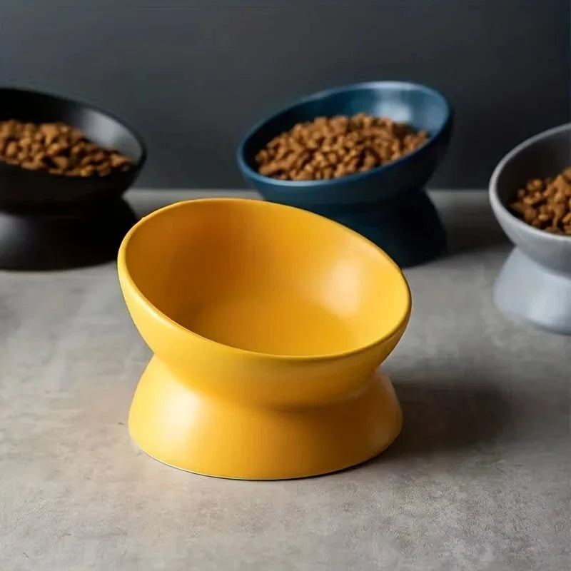Raised Ceramic Pet Food Bowl – PawActive™
