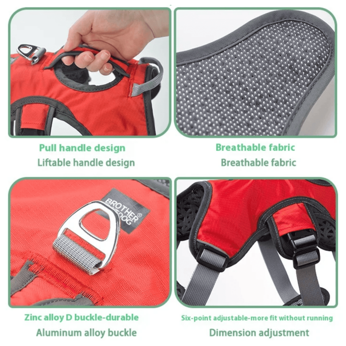 Waterproof Reflective Dog Harness – FlexPort™