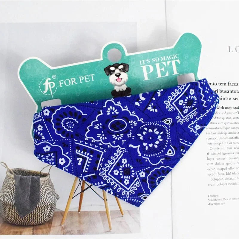 Adjustable Pet Bandana Collar for Dogs & Cats – WrapPeak™