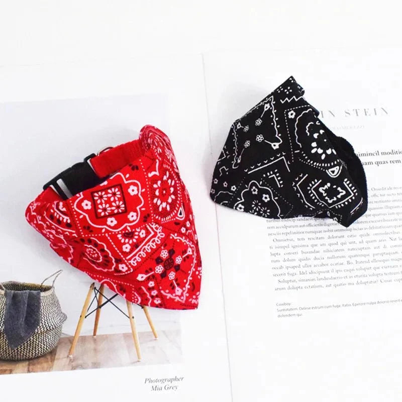 Adjustable Pet Bandana Collar for Dogs & Cats – WrapPeak™