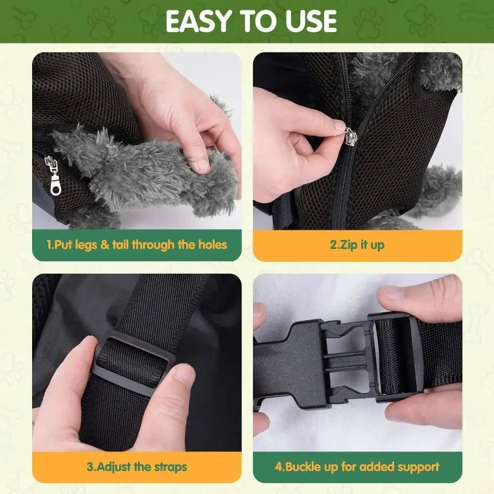 Adjustable Pet Carrier Backpack – PawPortEssentials™