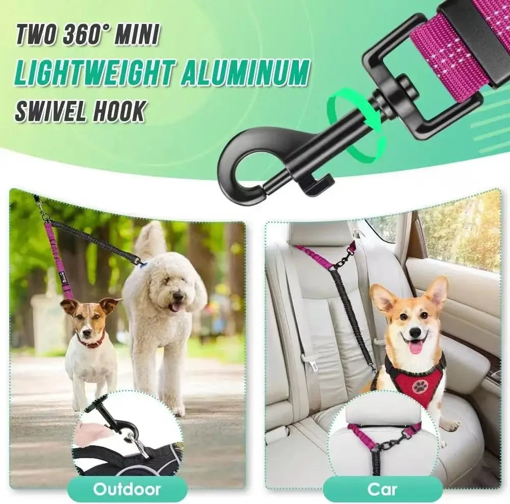 Adjustable Double Dog Leash – StrideSense™