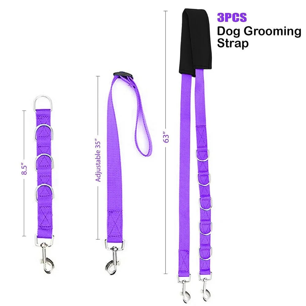 Portable Dog Grooming Restraint Set – TailShield™