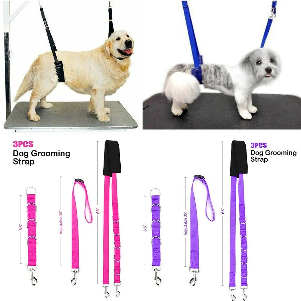 Portable Dog Grooming Restraint Set – TailShield™