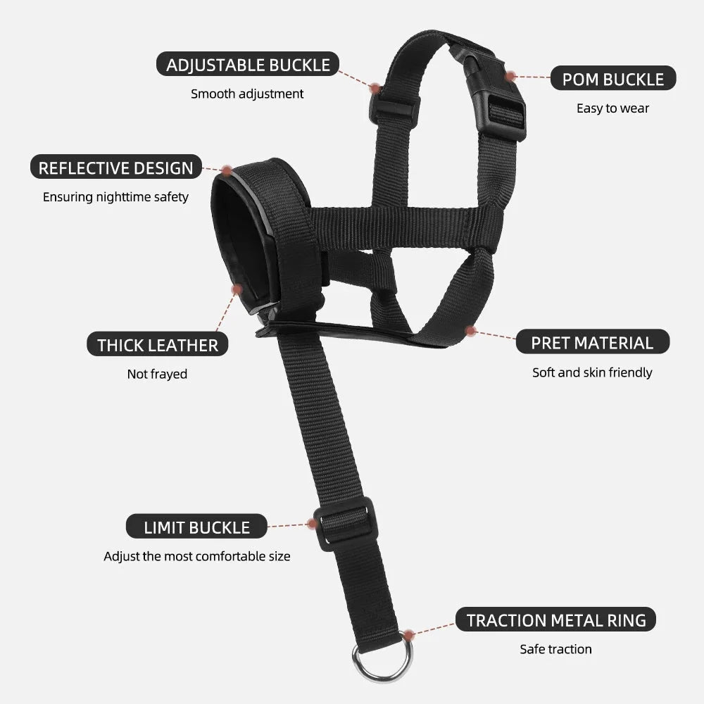Adjustable Dog Muzzle for Comfortable Outdoor Use – TrekQuest™