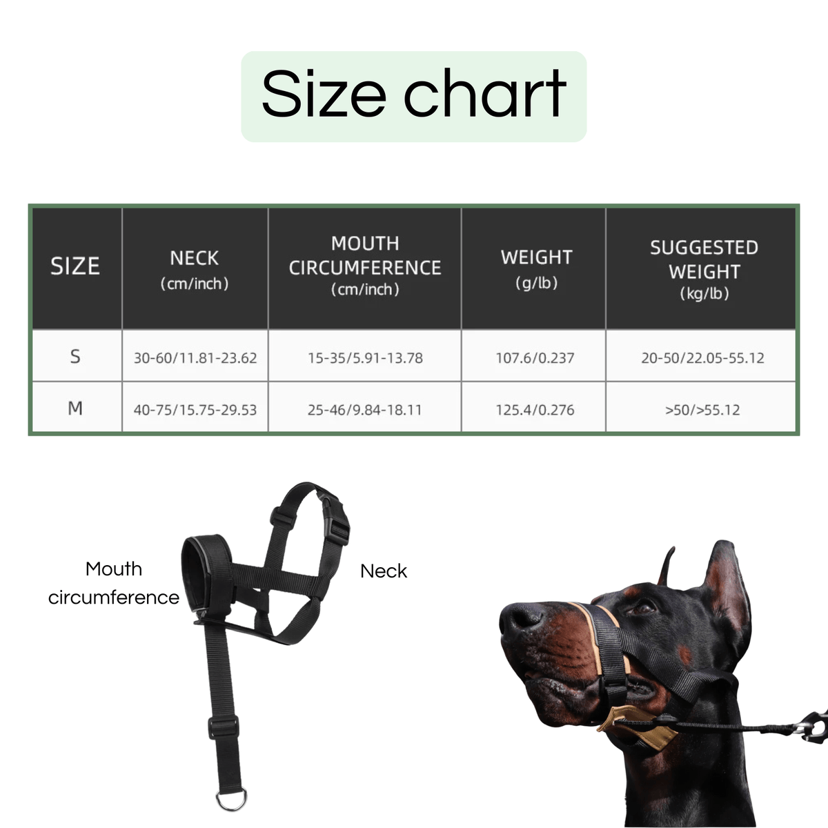 Adjustable Dog Muzzle for Comfortable Outdoor Use – TrekQuest™