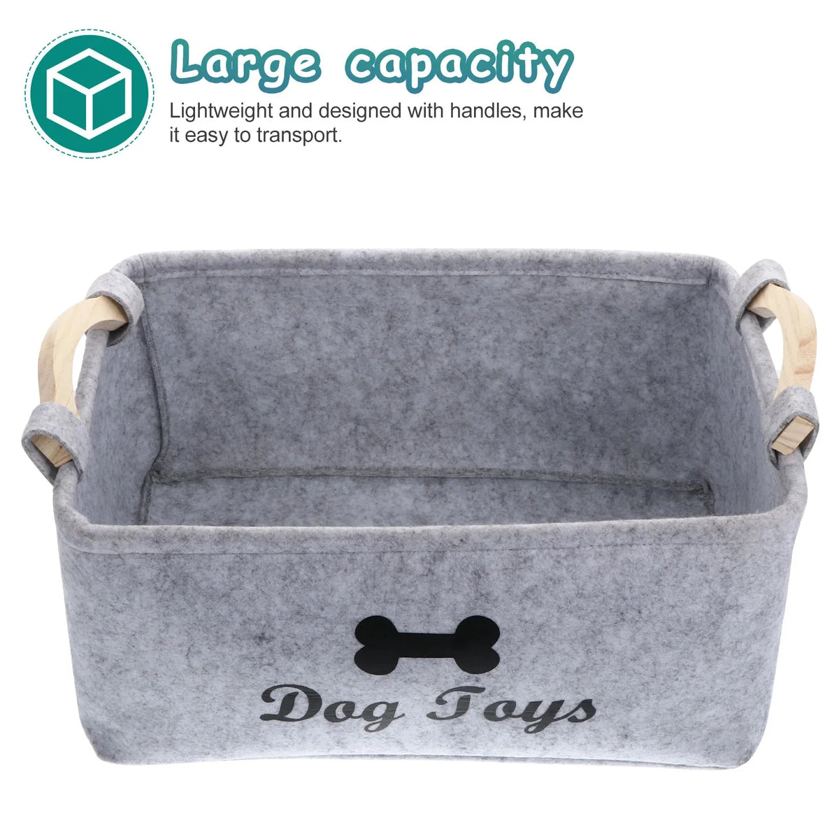Felt Pet Toy Storage Basket – ChewPro™