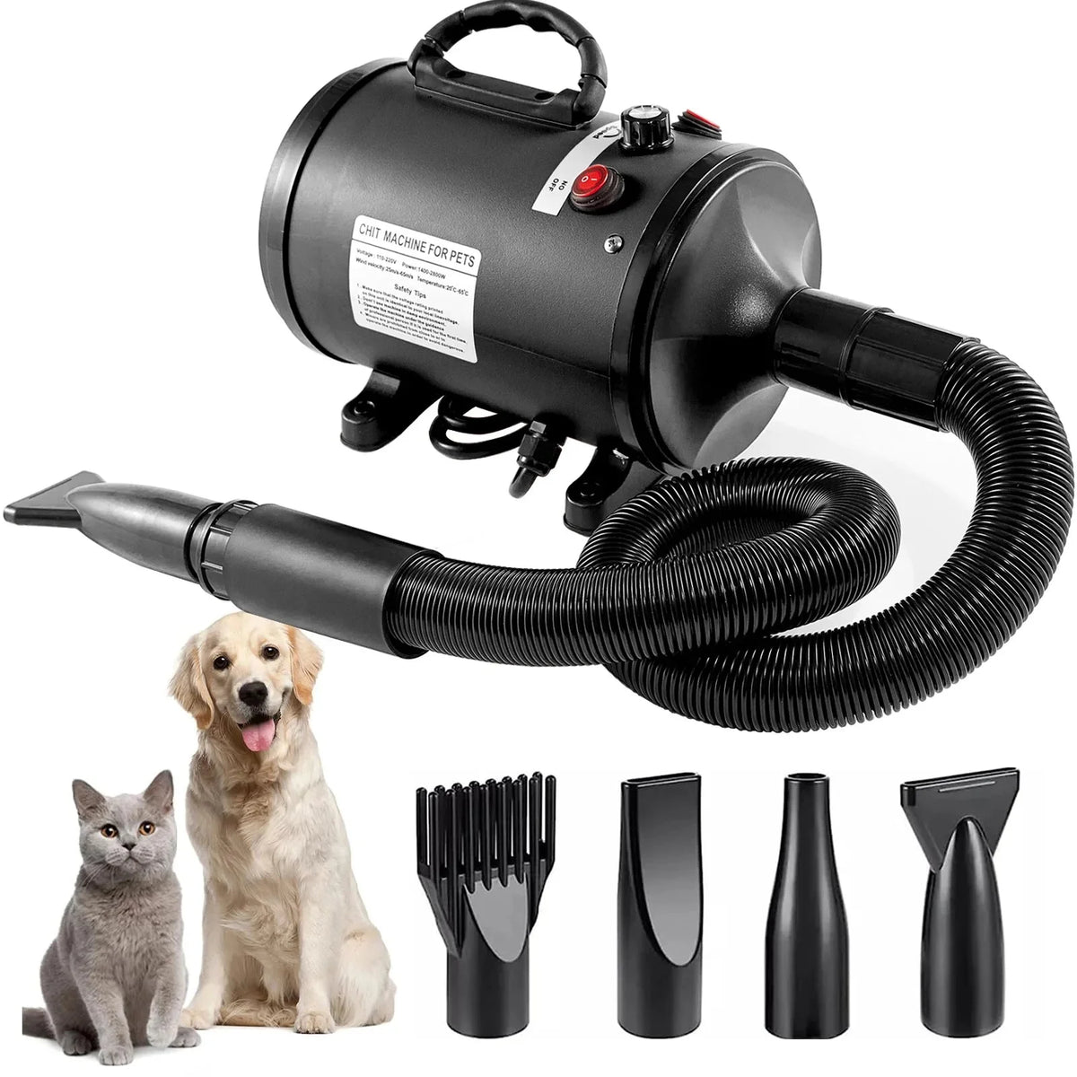 Powerful Dog Dryer with Adjustable Temperature – FurShield™