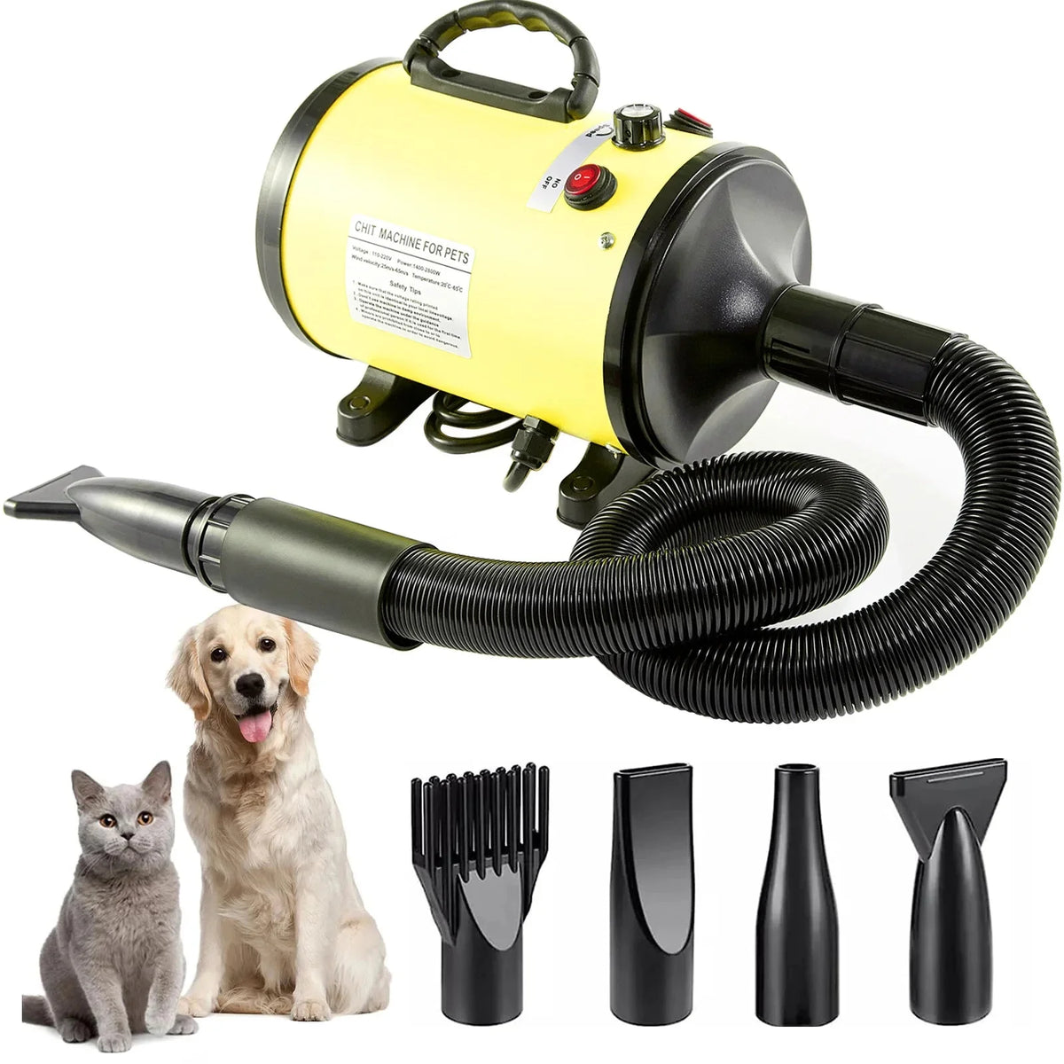 Powerful Dog Dryer with Adjustable Temperature – FurShield™