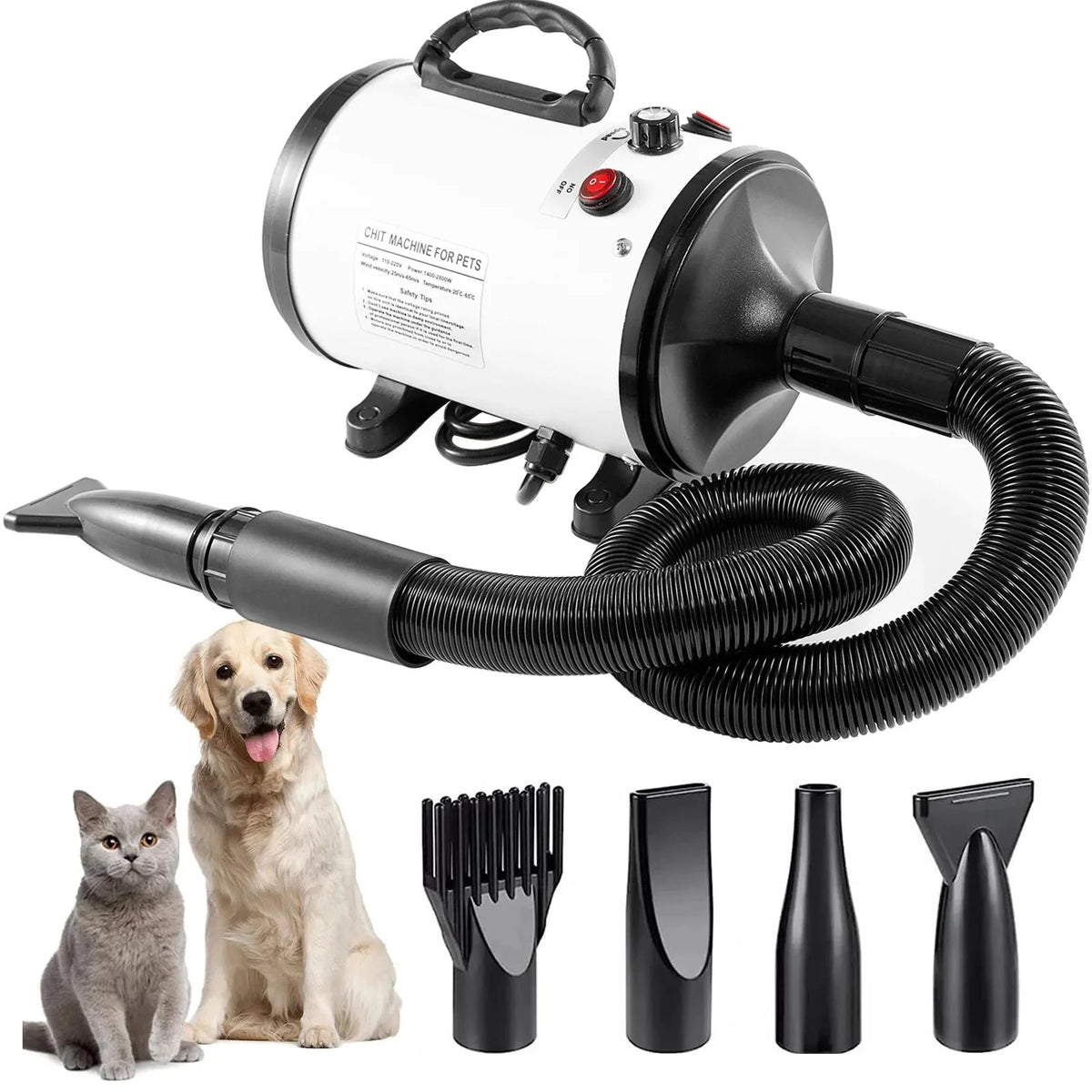 Powerful Dog Dryer with Adjustable Temperature – FurShield™