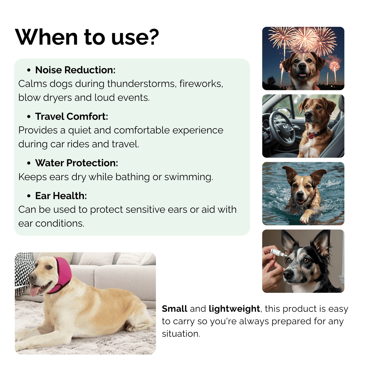 Waterproof Dog Ear Protectors – EverydayStyle™