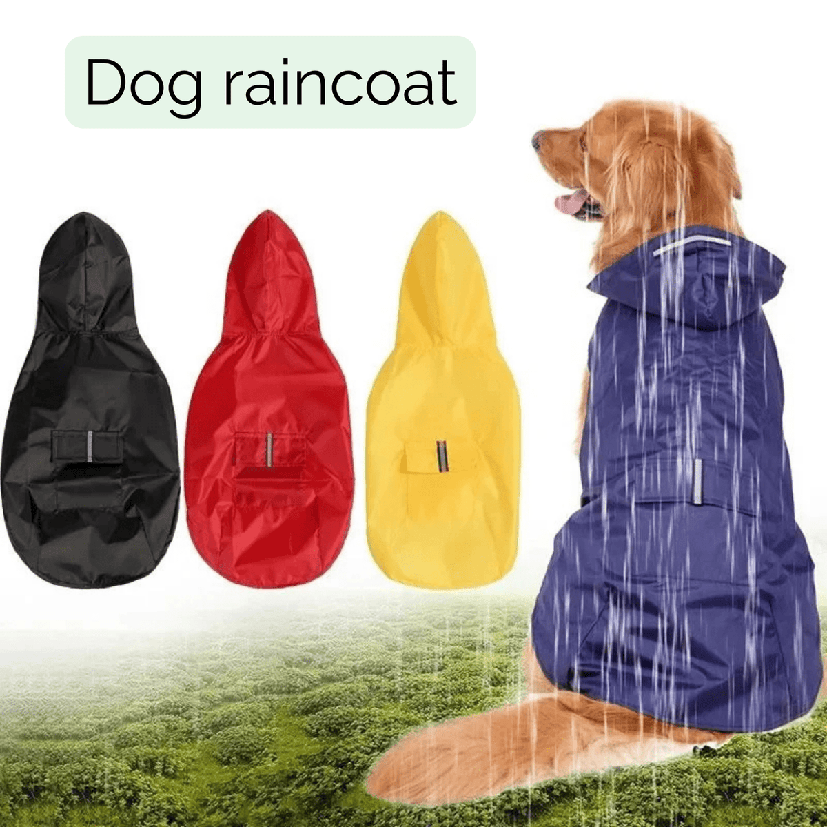 Lightweight Waterproof Dog Raincoat – LifeComfort™
