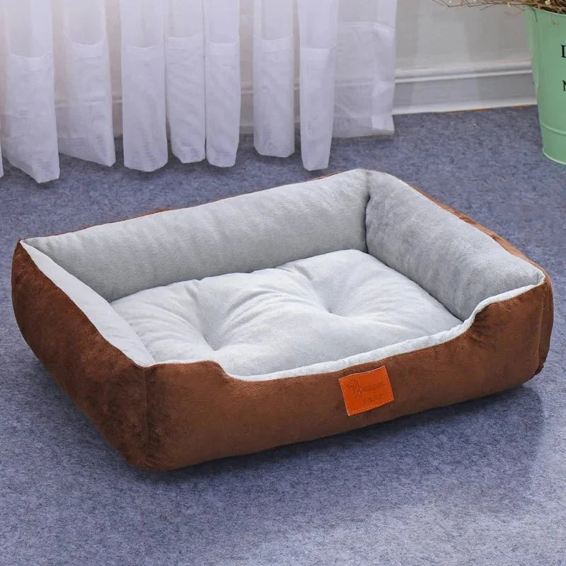 Soft Waterproof Plush Cat Bed – CalmFit™
