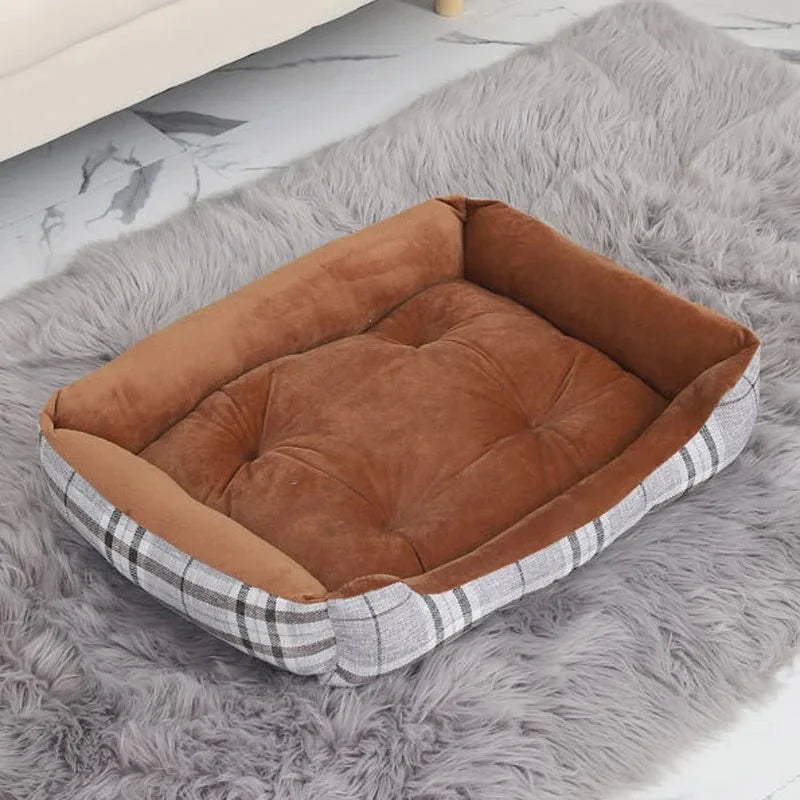 Soft Waterproof Plush Cat Bed – CalmFit™