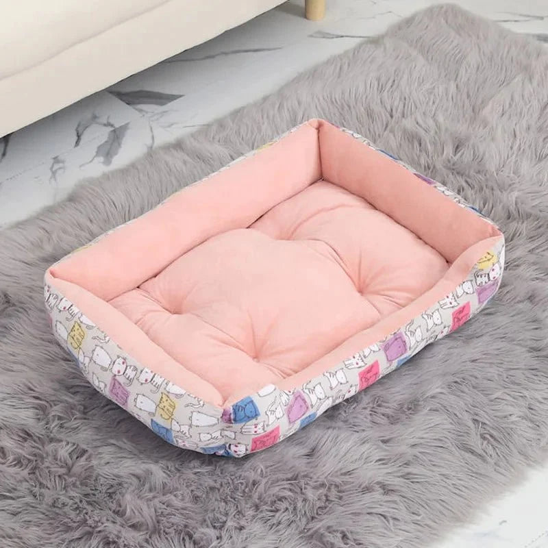 Soft Waterproof Plush Cat Bed – CalmFit™