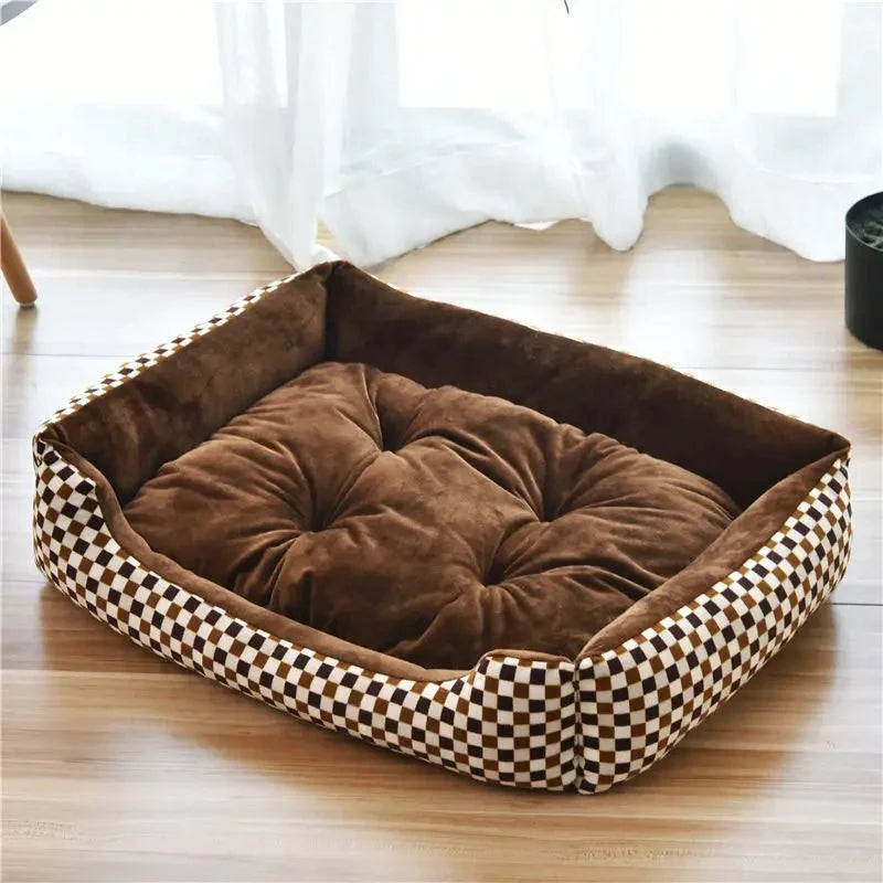 Soft Waterproof Plush Cat Bed – CalmFit™